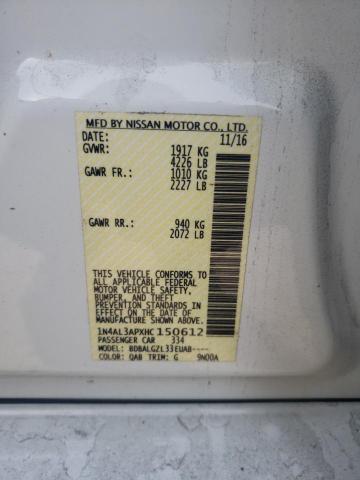 2017 NISSAN ALTIMA 2.5 - 1N4AL3APXHC150612