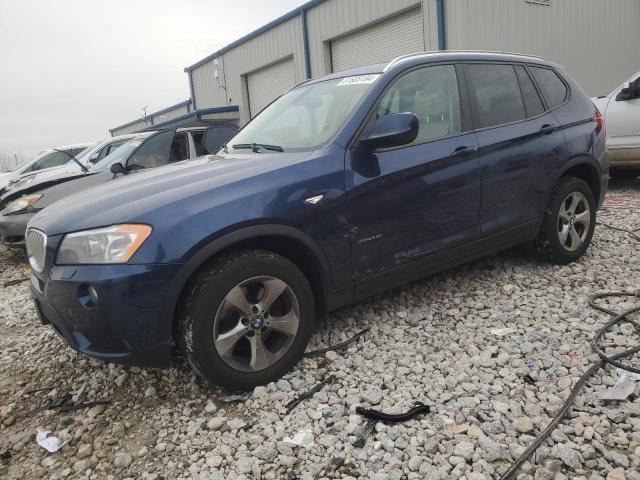 BMW X3 XDRIVE2 2011 blue  gas 5UXWX5C52BL712908 photo #1