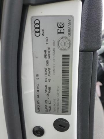 2017 AUDI A4 PROGRES WAUBNAF44HN003957