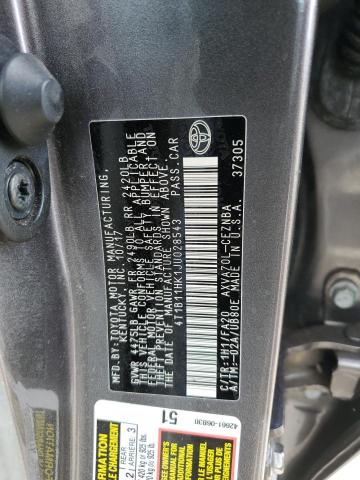 2018 TOYOTA CAMRY L - 4T1B11HK1JU028543