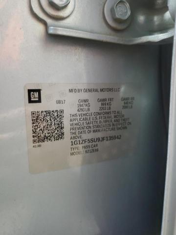 2018 CHEVROLET MALIBU HYB - 1G1ZF5SU9JF135942