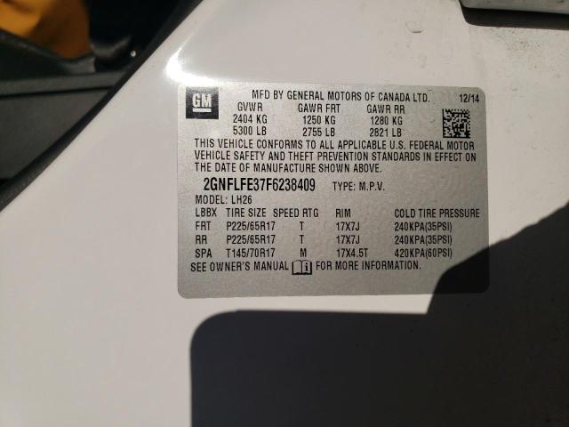 2015 CHEVROLET EQUINOX LT - 2GNFLFE37F6238409