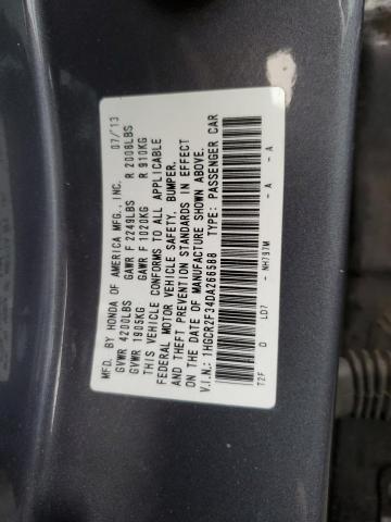 VIN 1HGCR2F34DA266588 2013 Honda Accord, LX no.12