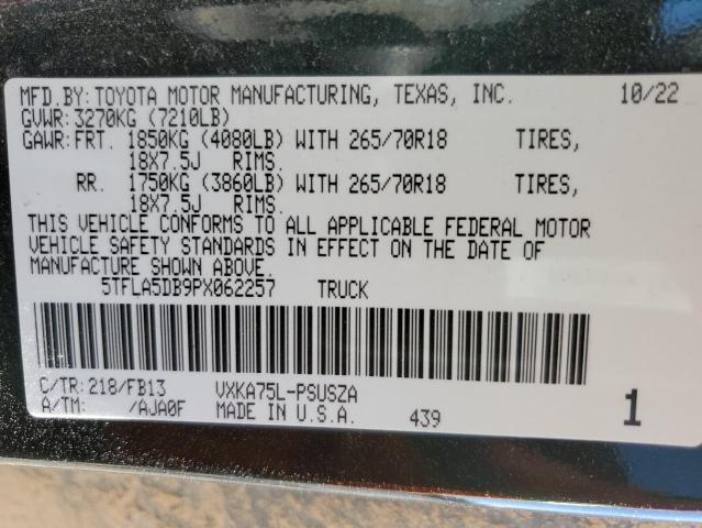 2023 TOYOTA TUNDRA CRE - 5TFLA5DB9PX062257