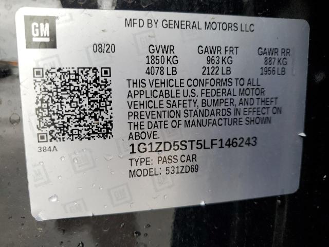 2020 CHEVROLET MALIBU LT - 1G1ZD5ST5LF146243