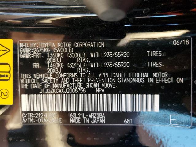 2018 LEXUS RX 350 L - JTJGZKCAXJ2008758