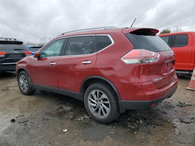 NISSAN ROGUE S 2015 red  gas 5N1AT2MV7FC854872 photo #3