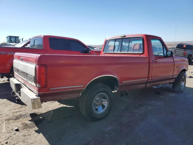 FORD F150 1992 red  gas 2FTEF15H0NCB08045 photo #4