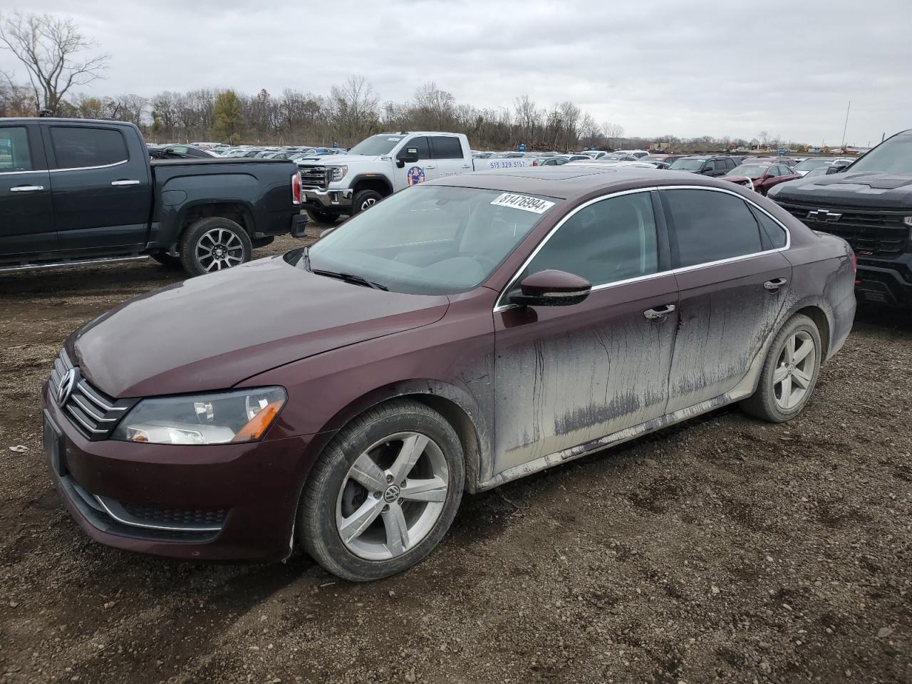 Lot #2993919327 2012 VOLKSWAGEN PASSAT SE