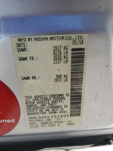 2018 NISSAN ALTIMA 2.5 - 1N4AL3AP8JC252495