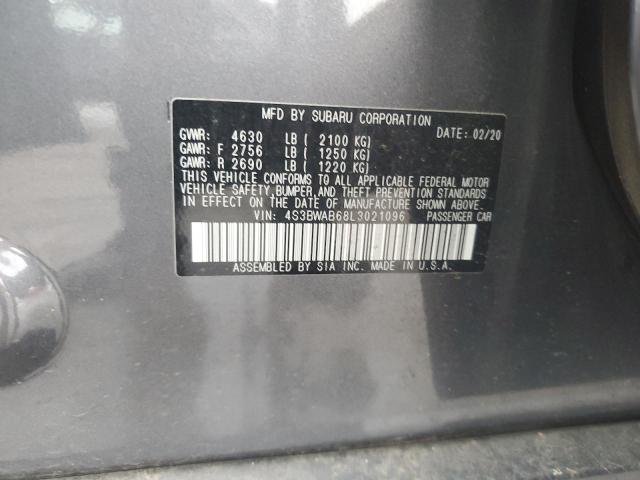 2020 SUBARU LEGACY 4S3BWAB68L3021096