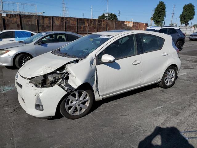 TOYOTA PRIUS C 2013 white  hybrid engine JTDKDTB30D1037541 photo #1