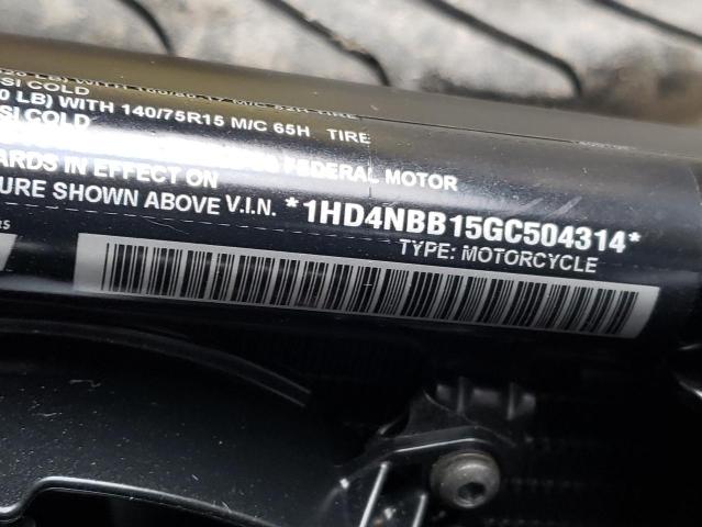 2016 HARLEY-DAVIDSON XG750 1HD4NBB15GC504314