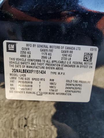 2015 CHEVROLET EQUINOX LT - 2GNALBEKXF1151434