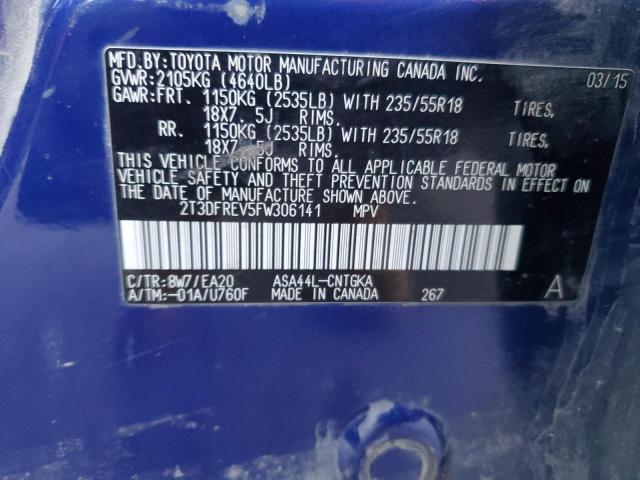 2015 TOYOTA RAV4 LIMIT - 2T3DFREV5FW306141