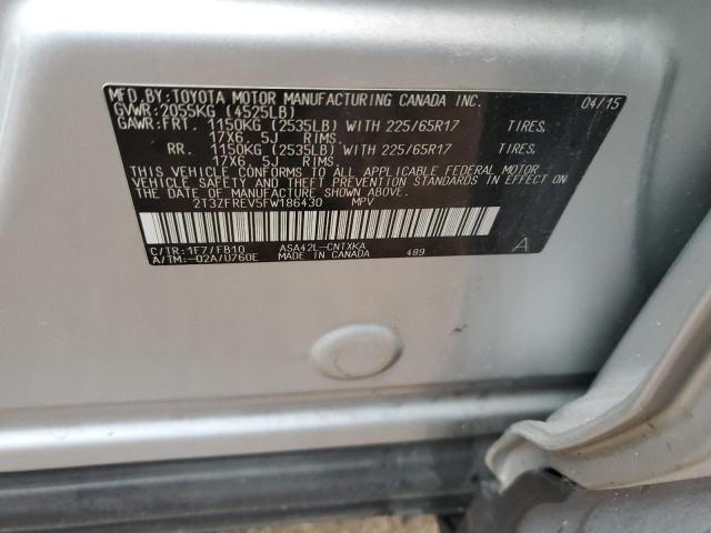 2015 TOYOTA RAV4 LE - 2T3ZFREV5FW186430