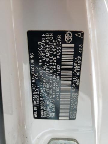 2017 TOYOTA YARIS L - VNKJTUD30HA071882