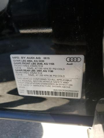 2016 AUDI Q3 PREMIUM - WA1EFCFSXGR002661