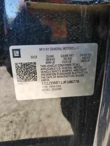 2018 CHEVROLET MALIBU LT - 1G1ZD5ST2JF186776