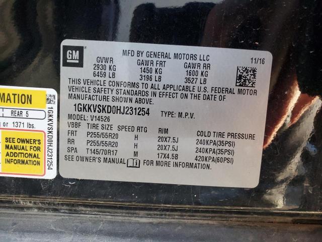 2017 GMC ACADIA LIM - 1GKKVSKD0HJ231254