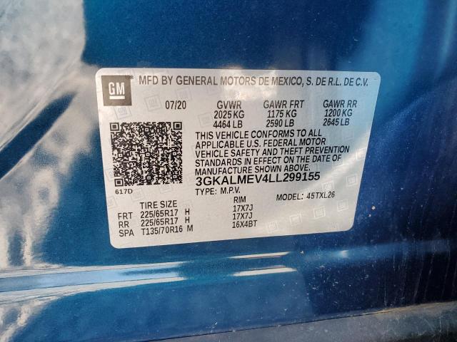 2020 GMC TERRAIN SL - 3GKALMEV4LL299155