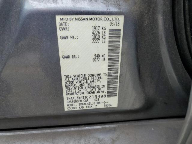 2018 NISSAN ALTIMA 2.5 - 1N4AL3AP3JC219498