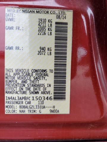 2015 NISSAN ALTIMA 2.5 - 1N4AL3AP8FC150346