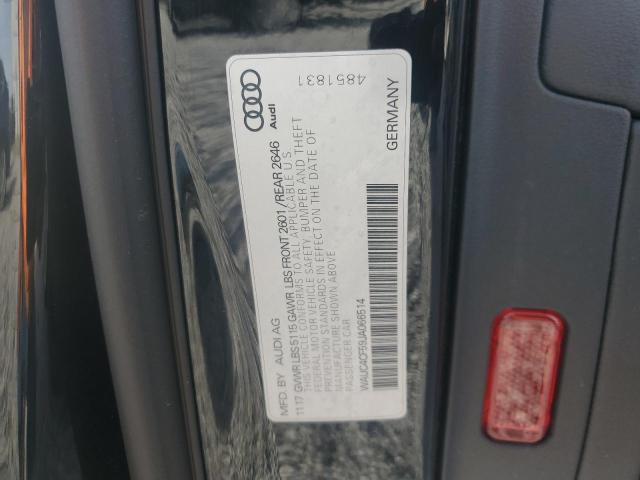 2018 AUDI S5 PRESTIG WAUC4CF59JA066514