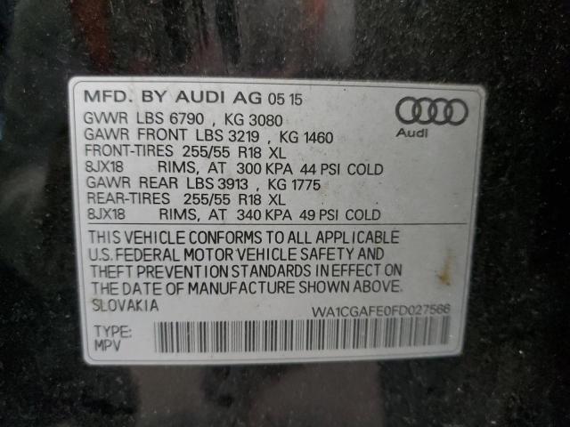 VIN WA1CGAFE0FD027566 2015 Audi Q7, Premium no.13