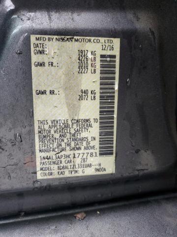 2017 NISSAN ALTIMA 2.5 - 1N4AL3AP3HC177781