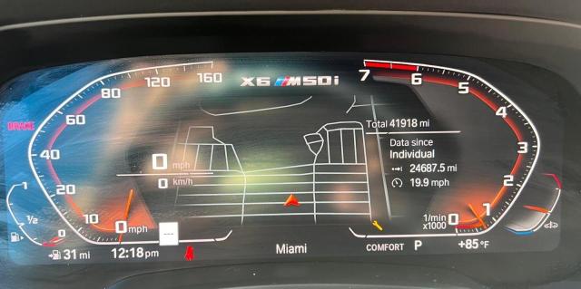 2021 BMW X6 M50I 5UXCY8C04M9H68826