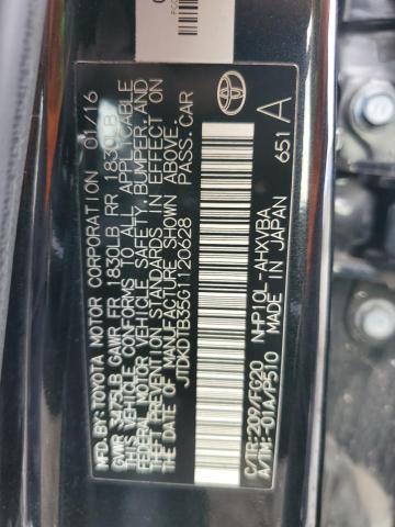 VIN JTDKDTB35G1120628 2016 TOYOTA PRIUS no.12