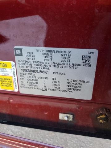 2016 GMC ACADIA DEN - 1GKKRTKD5GJ303381