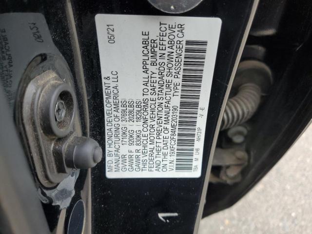 2021 HONDA CIVIC SPOR - 19XFC2F84ME203190