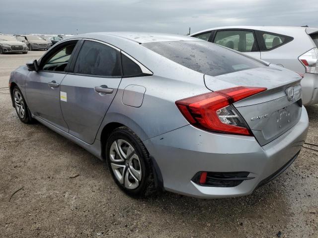 HONDA CIVIC LX 2016 silver  gas 19XFC2F55GE078730 photo #3