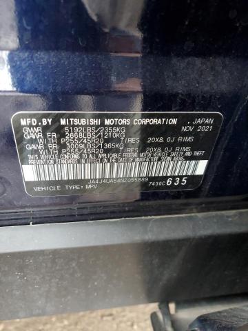2022 MITSUBISHI OUTLANDER - JA4J4UA84NZ055889