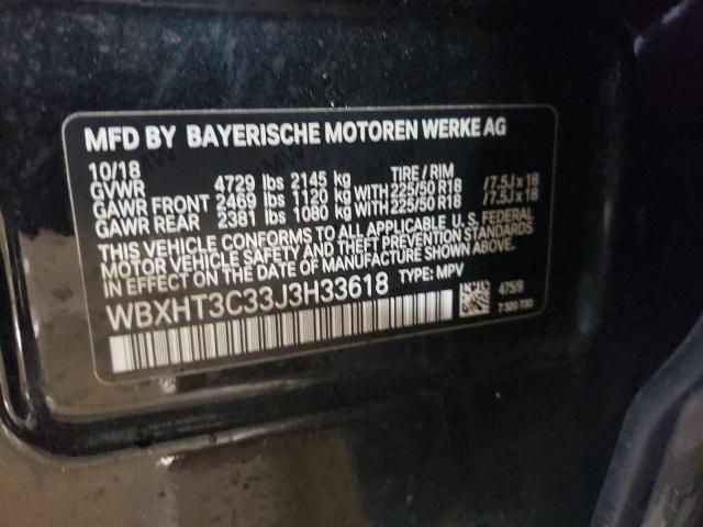 VIN WBXHT3C33J3H33618 2018 BMW X1 no.13