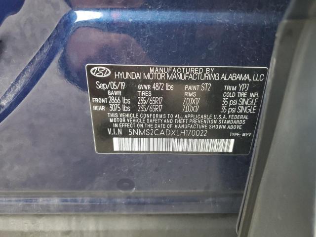 2020 HYUNDAI SANTA FE S - 5NMS2CADXLH170022