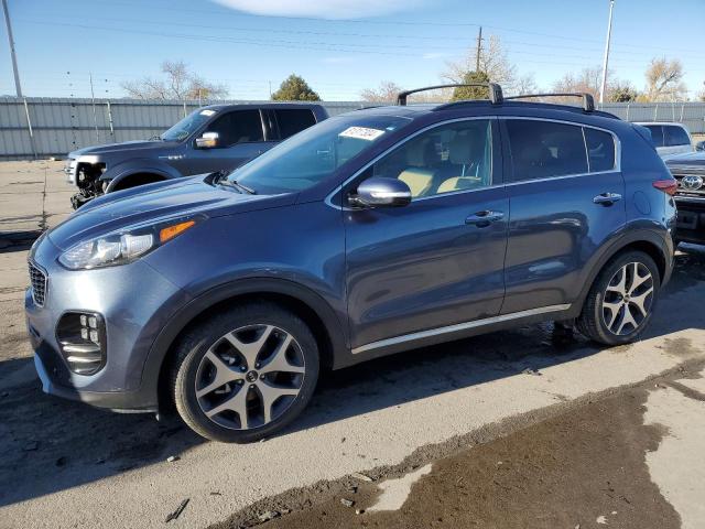 KIA SPORTAGE S 2018 blue  gas KNDPR3A65J7380258 photo #1