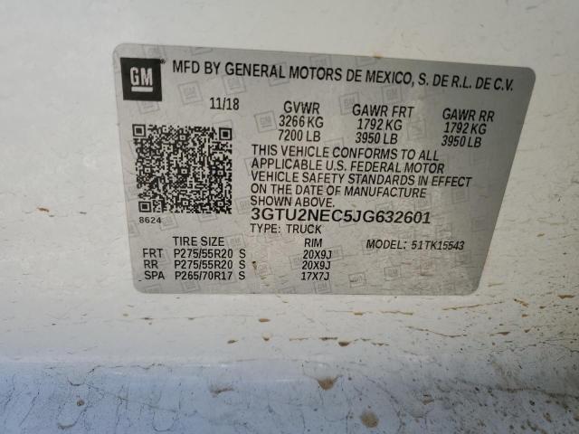 2018 GMC SIERRA K15 - 3GTU2NEC5JG632601