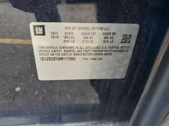 2017 CHEVROLET MALIBU LT - 1G1ZE5ST0HF117950