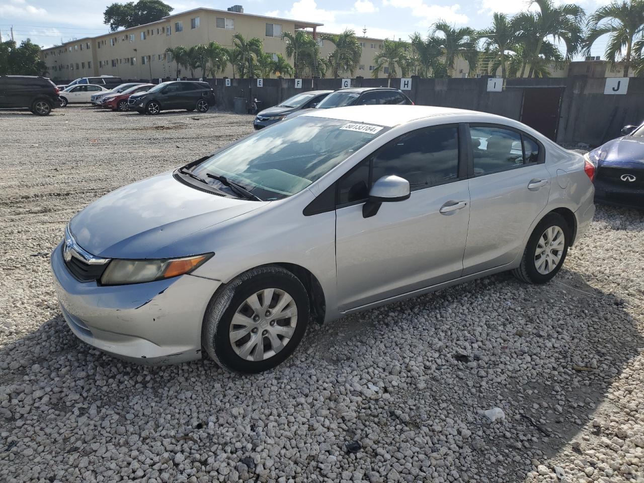 Lot #2962082153 2012 HONDA CIVIC LX