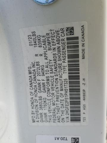 2HGFE2F51PH517325 2023 HONDA CIVIC