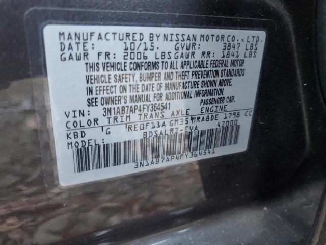 2015 NISSAN SENTRA S - 3N1AB7AP4FY364541