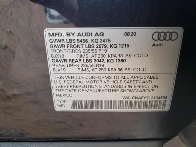 VIN WA1CNAFY7L2104585 2020 AUDI Q5 no.13