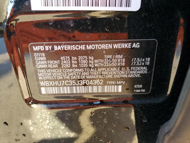 2018 BMW X1 SDRIVE2 - WBXHU7C35J3F04362