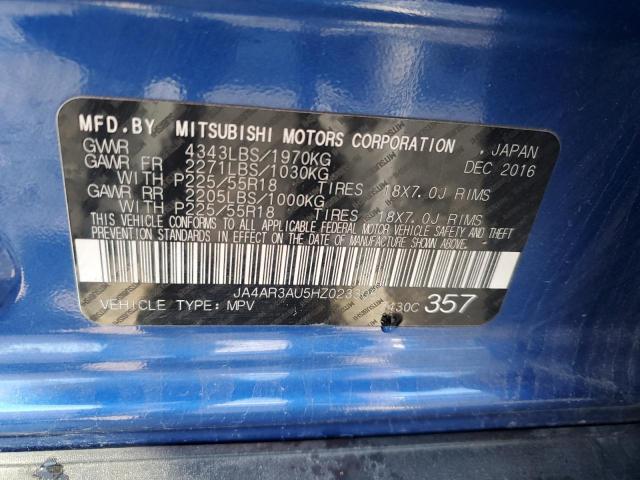 VIN JA4AR3AU5HZ023305 2017 MITSUBISHI OUTLANDER no.12