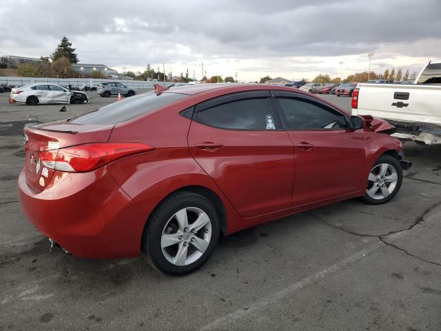 HYUNDAI ELANTRA GL 2013 red sedan 4d gas KMHDH4AEXDU512287 photo #4