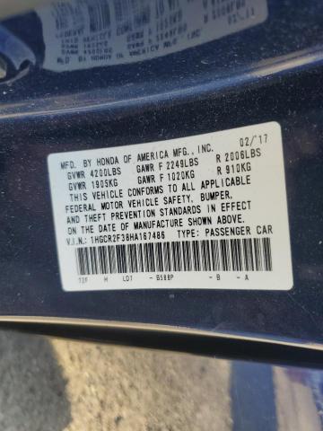 2017 HONDA ACCORD LX - 1HGCR2F38HA167486