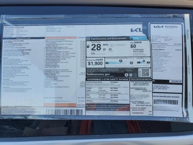 2025 KIA SPORTAGE E - 5XYK33DF1SG261053